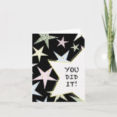 Star Gefeliciteerd Kaart (Voorkant)