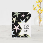 Star Gefeliciteerd Kaart (Gele Bloem)