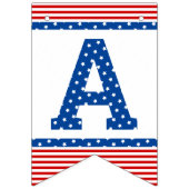 Star-gekrenkte viering Red White Blue Vlaggetjes (Derde vlag)