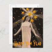 Star Gevulde Nieuwjaarswensen Feestdagenkaart (Voorkant / Achterkant)