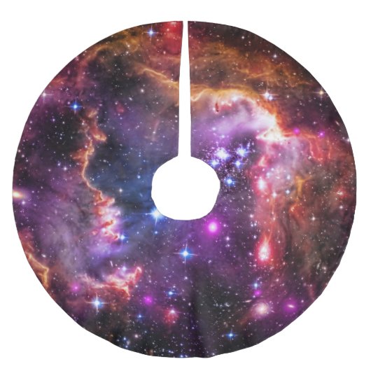 Star-gevulde Small Magellanic Cloud Wingtip Kerstboom Rok (Voorkant)