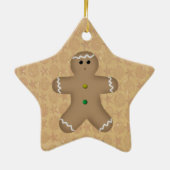 Star GingerBrooMan Ornament (Achterkant)