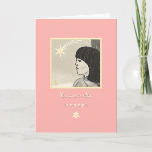 Star Girl Hartelijk dank Kaart (Voorkant)