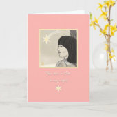 Star Girl Hartelijk dank Kaart (Gele Bloem)