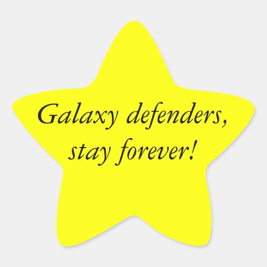 Star Girl - McFly Ster Sticker (Voorkant)