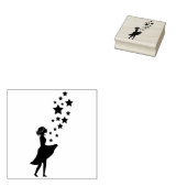Star Girl Rubberstempel (Gestempeld)