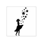 Star Girl Rubberstempel (Afrduk)