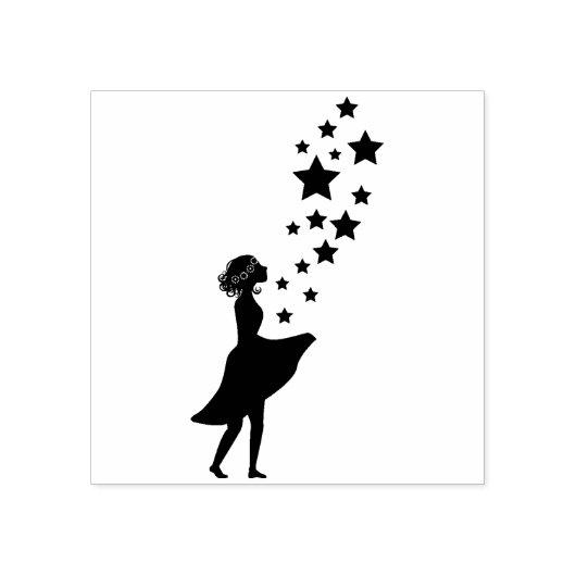 Star Girl Rubberstempel (Afrduk)
