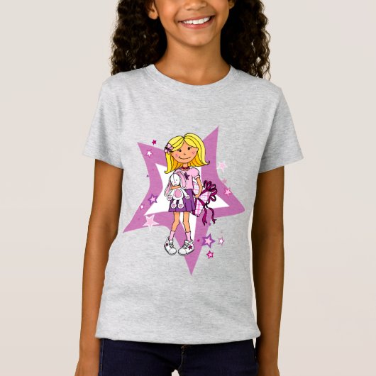 Star girly cadeau, illustratief t-shirt (Voorkant)