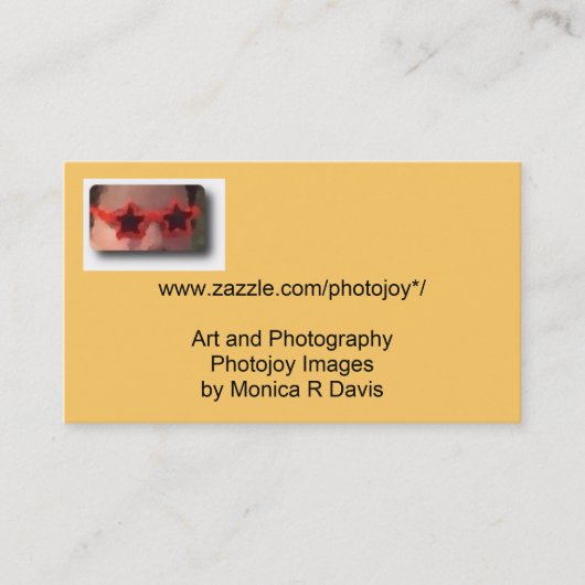 Star Glasses Website Visitekaartjes (Voorkant)