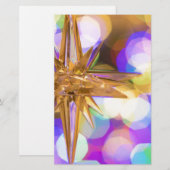 Star Glitter Briefpapier (Voorkant / Achterkant)