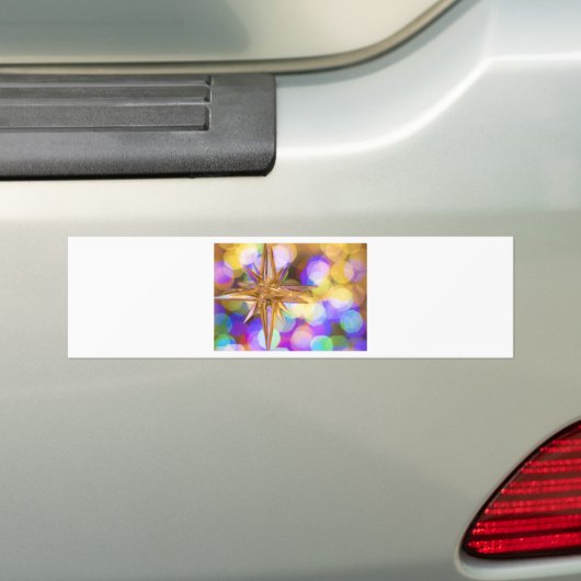 Star Glitter Bumpersticker (Op auto)