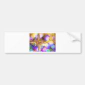 Star Glitter Bumpersticker (Voorkant)