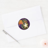 Star Glow Dragon Ronde Sticker (Envelop)
