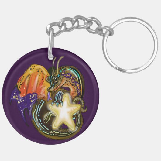 Star Glow Dragon Sleutelhanger (Achterkant Rechts)