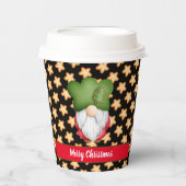 Star Gnome past kleur en tekst aan Papieren Bekers (Voorkant)