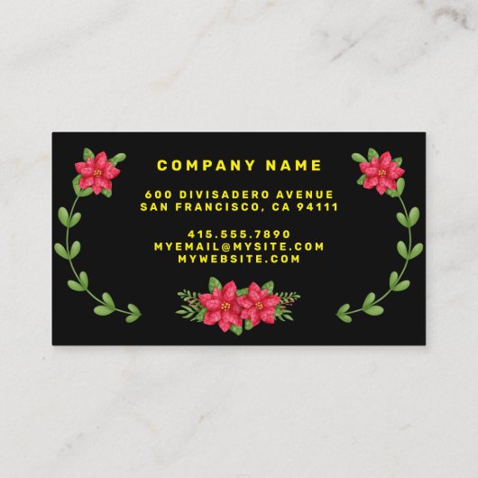 Star Gnome past kleur en tekst aan Visitekaartje (Achterkant)