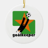 Star Goalkeeper T-shirts en geschenken Keramisch Ornament (Voorkant)