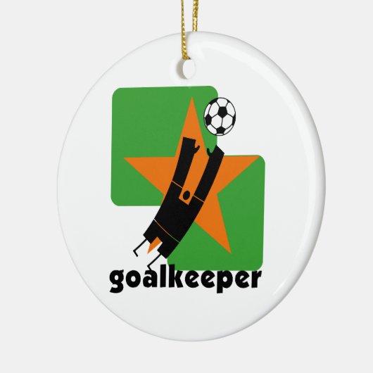Star Goalkeeper T-shirts en geschenken Keramisch Ornament (Links)