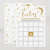 Star Gold Baby Bingo Kaart (Voorkant / Achterkant)