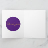 Star gold custom Flat Thank You Card Bedankkaart (Binnen)