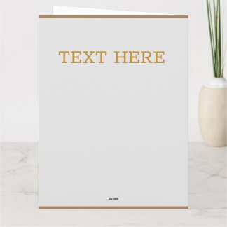 Star gold custom Flat Thank You Card Bedankkaart