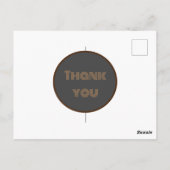 Star Gold dank u briefkaart (Achterkant)