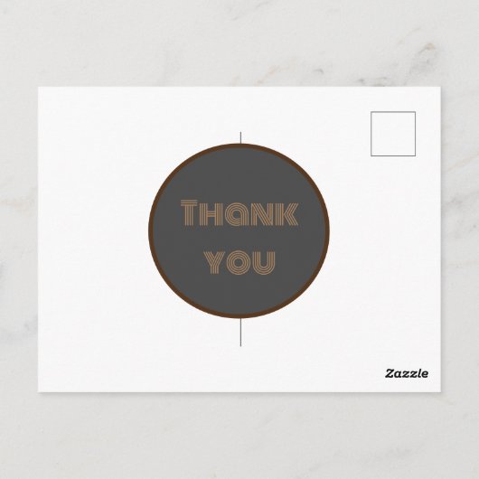 Star Gold dank u briefkaart (Achterkant)