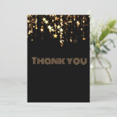 Star gold Flat Dank u kaart (Staand voorkant)