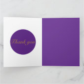 Star gold Flat Dank u vakantiekaart Bedankkaart (Binnen)