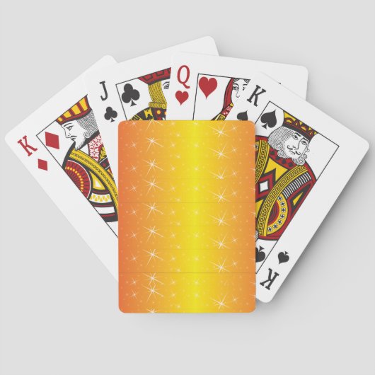 Star Gold Patroon Pokerkaarten (Achterkant)