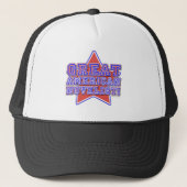 Star Great American Novelist Author Motto Trucker Pet (Voorkant)