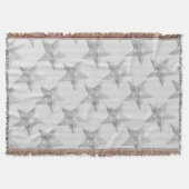 Star Grey and White Modern Pattern Deken (Voorkant)