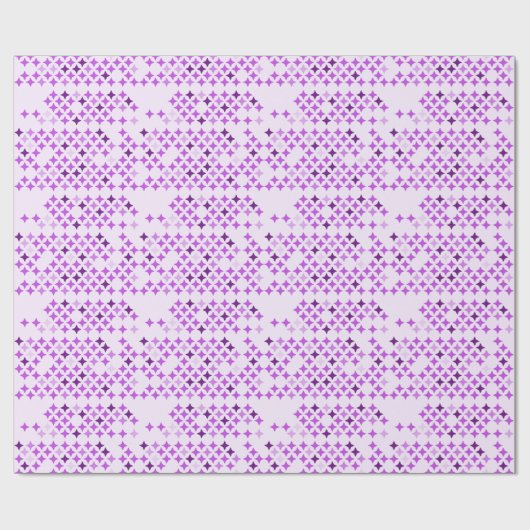 Star Grid Pattern Cadeaupapier (Vlak)
