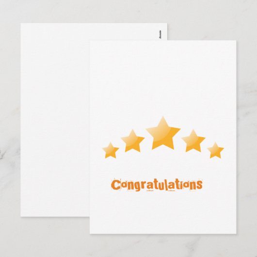 Star Holiday Briefkaart (Voorkant / Achterkant)