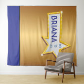 STAR HOLLYWOOD MARQUEE Foto-Op Party Backdrop Wandkleed (In Situ (horizontaal))