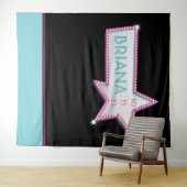 STAR HOLLYWOOD MARQUEE Foto-Op Party Backdrop Wandkleed (In Situ (horizontaal))