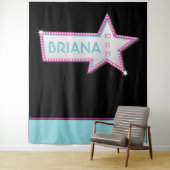 STAR HOLLYWOOD MARQUEE Foto-Op Party Backdrop Wandkleed (In situ)