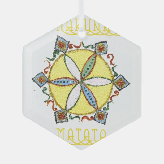 Star in de Making Hakuna Matata Glas Ornament (Voorkant)