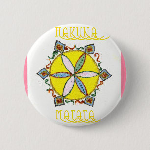 Star in de Making Hakuna Matata Ronde Button 5,7 Cm
