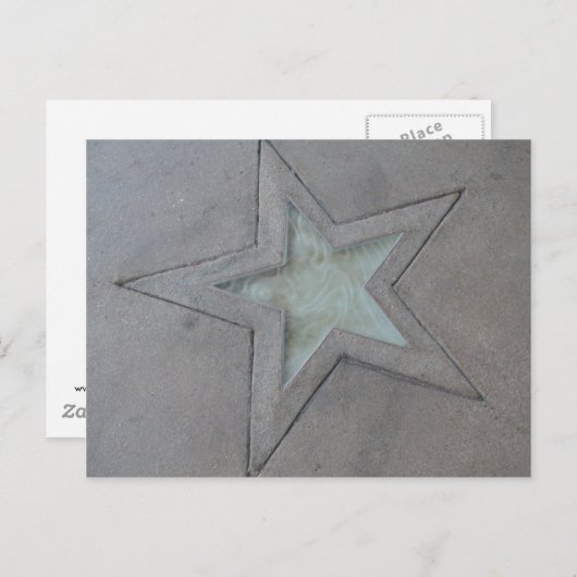 Star in Hollywood Briefkaart (Voorkant / Achterkant)