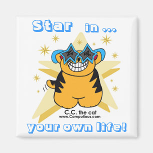 "STAR in UW EIGEN LEVEN!"  Magneet