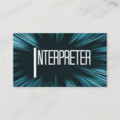 Star Interpreter-Visitekaartje Visitekaartje (Voorkant)