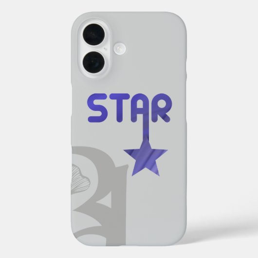 STAR iPhone Case Trend Abstracte Lavendel Violet (Achterkant)