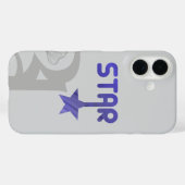 STAR iPhone Case Trend Abstracte Lavendel Violet (Achterkant (horizontaal))