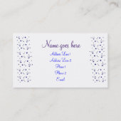 Star is Born Profile Card Visitekaartje (Achterkant)