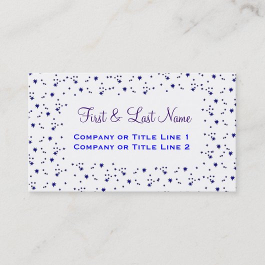 Star is Born Profile Card Visitekaartje (Voorkant)