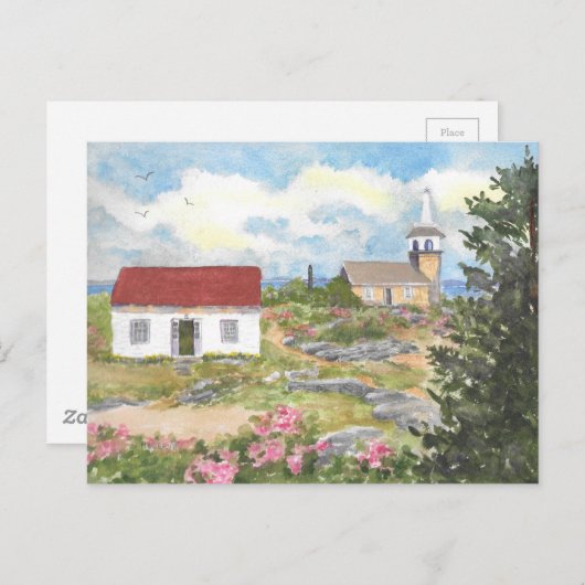 Star Island Isle of Shoals NH Post Kaart (Voorkant / Achterkant)