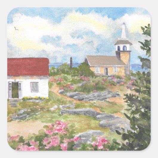 Star Island Isle of Shoals NH Stickers (Voorkant)