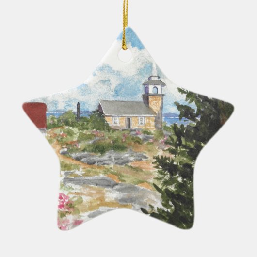 Star Island-Isle of Shoals Star Ornament (Voorkant)